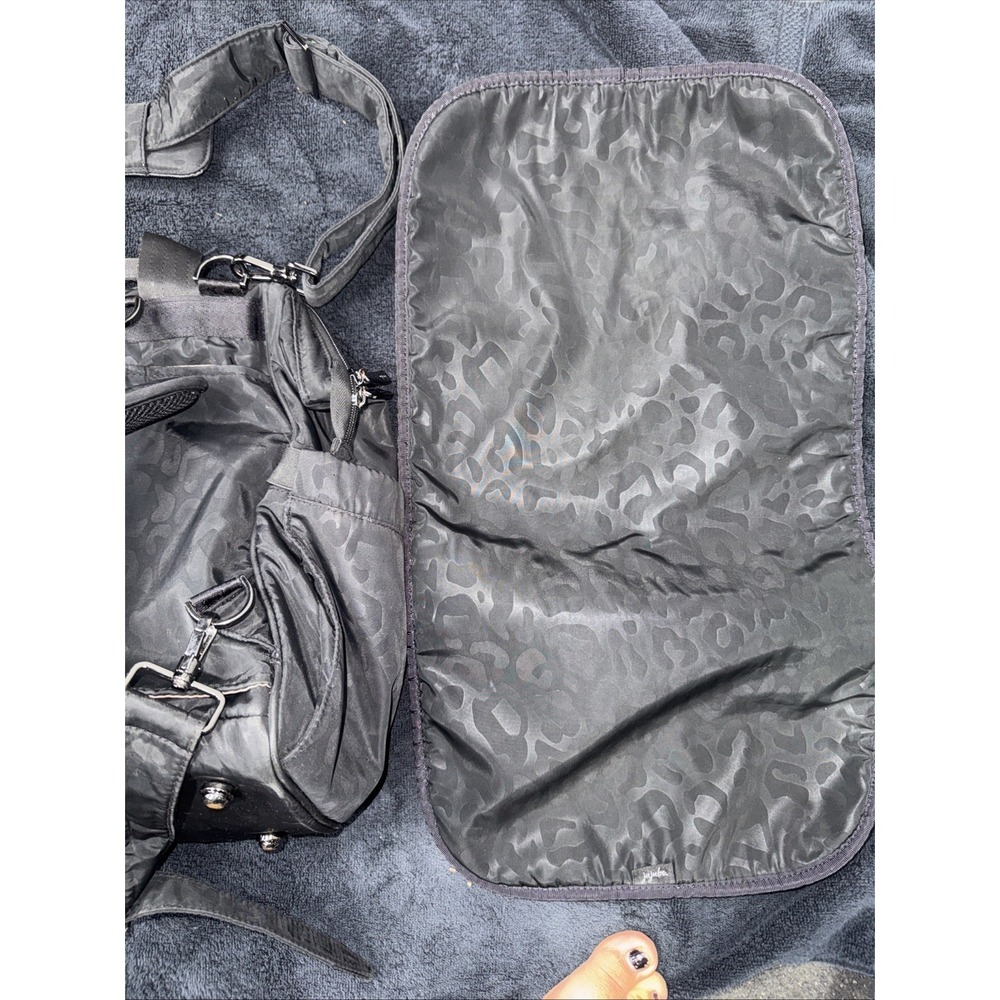 Ju-Ju-Be Dr. BFF Black Catwalk Travel Diaper Bag Leopard Pattern - Picture 9 of 15